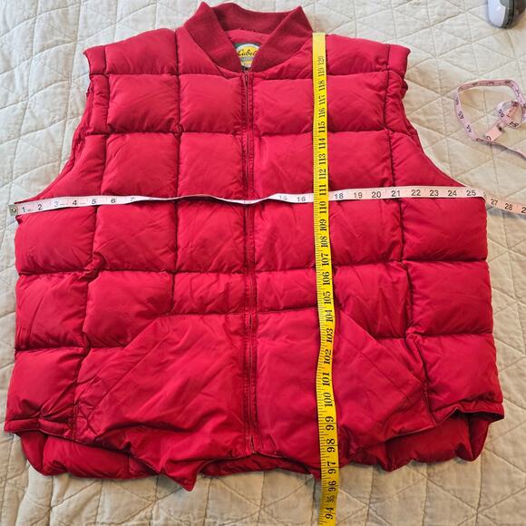 Cabela's Premier Northern Goose Down Vest Men's XLT Red Puffer Zip Up Outdoors - Picture 8 of 12